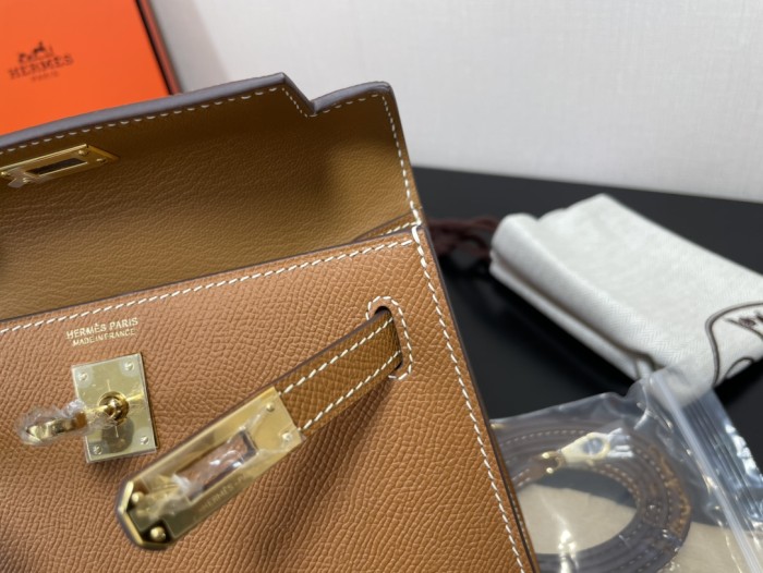  Handbags Hermes Kelly size:19.5 cm