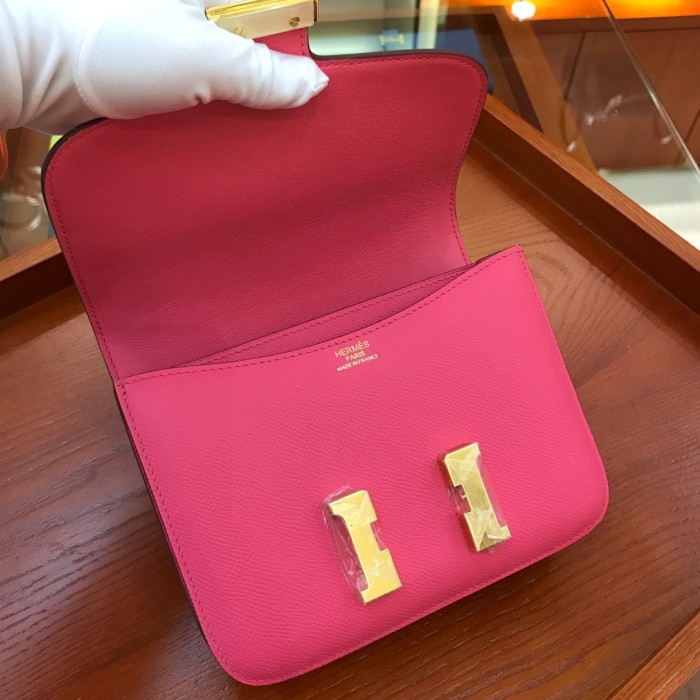  Handbags Hermes Constance  size:18 cm