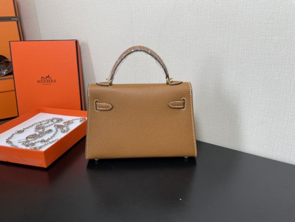  Handbags Hermes Kelly size:19.5 cm