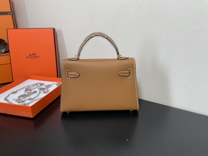  Handbags Hermes Kelly size:19.5 cm