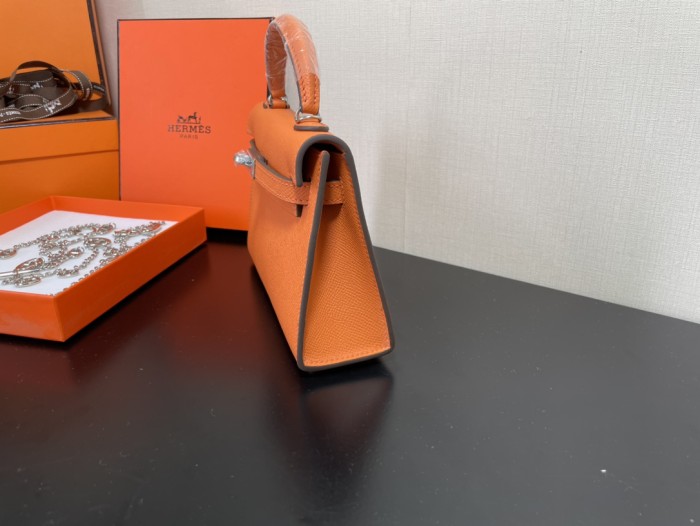  Handbags Hermes Kelly size:19.5 cm