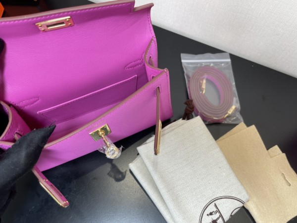  Handbags Hermes Kelly size:19.5 cm