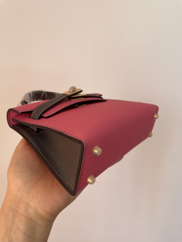  Handbags Hermes Kelly size:19.5 cm