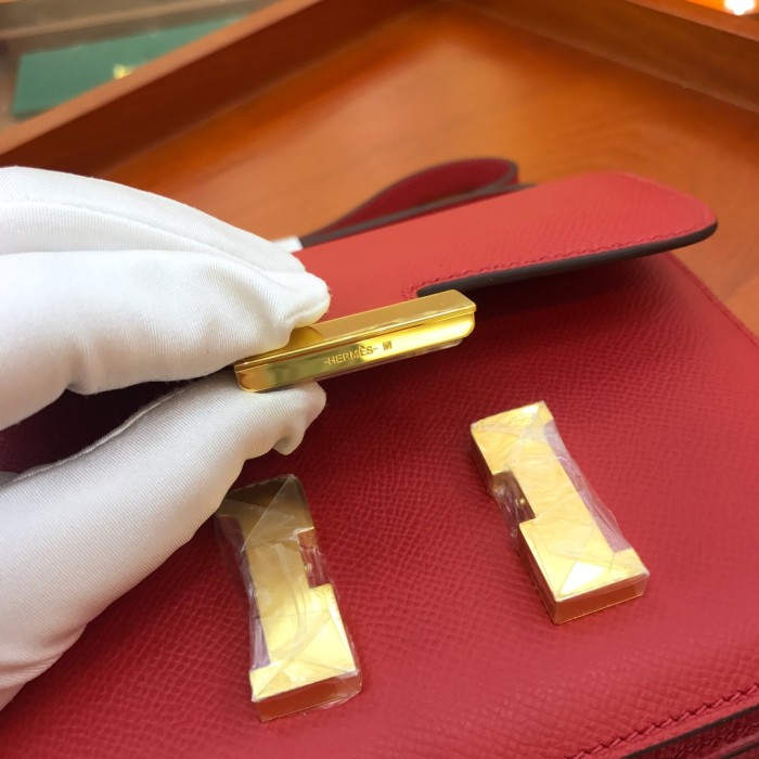  Handbags Hermes Constance  size:18 cm