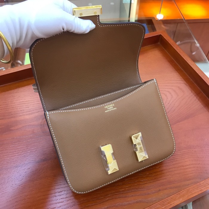  Handbags Hermes Constance size:18 cm