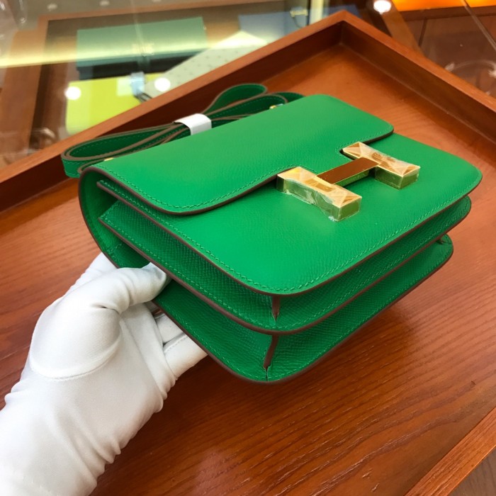  Handbags Hermes Constance size:18 cm