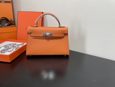  Handbags Hermes Kelly size:19.5 cm