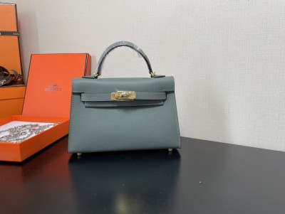  Handbags Hermes Kelly size:19.5 cm
