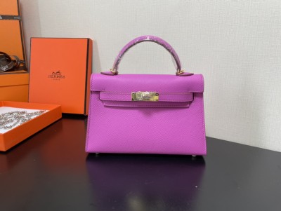  Handbags Hermes Kelly size:19.5 cm