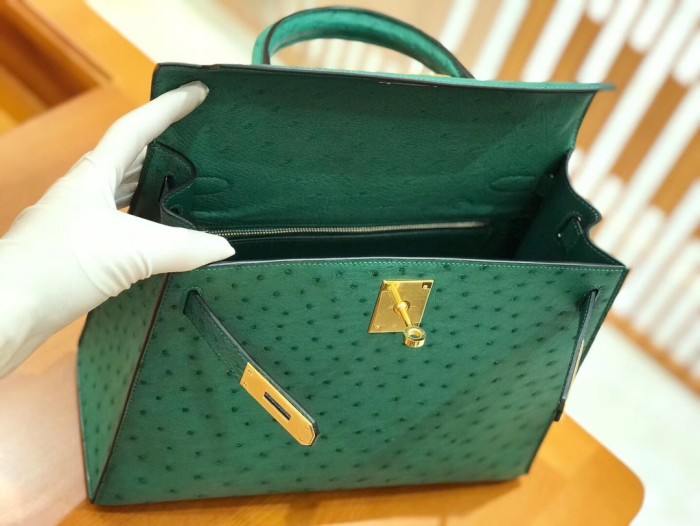  Handbags Hermes Kelly size:28 cm