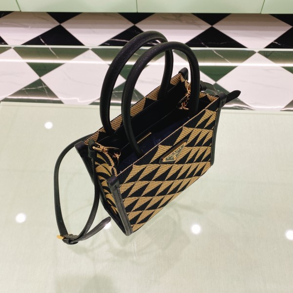 handbags prada 1BA355 size:19*6*17cm