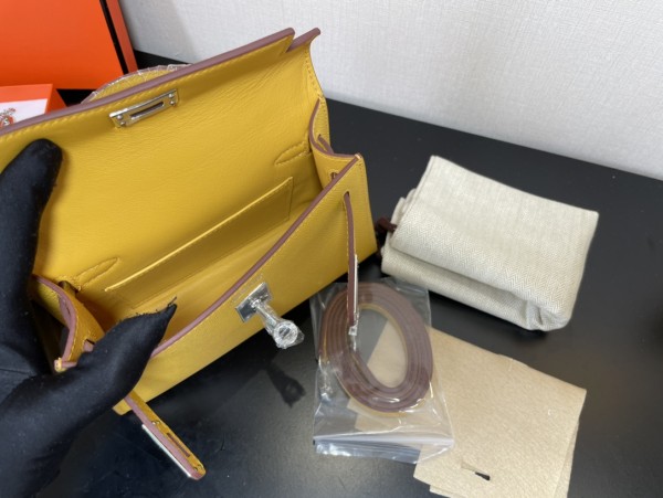  Handbags Hermes Kelly size:19.5 cm