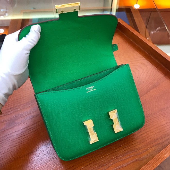  Handbags Hermes Constance size:18 cm