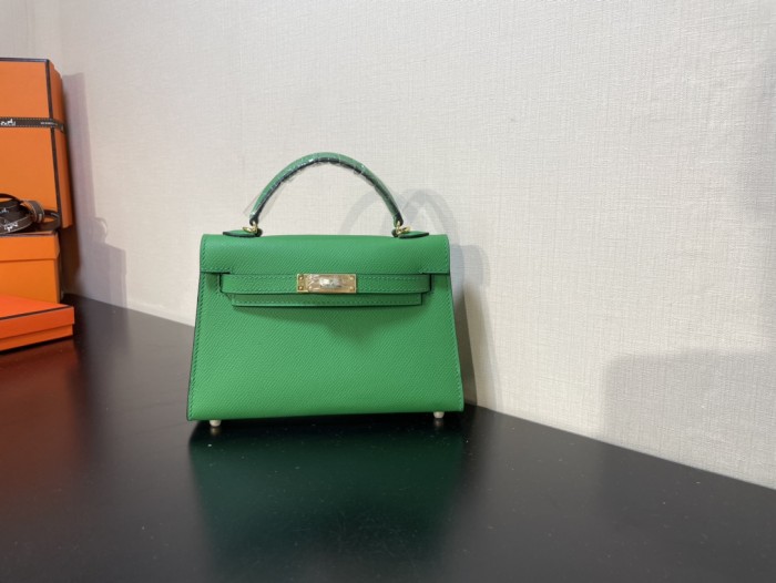  Handbags Hermes Kelly size:19.5 cm