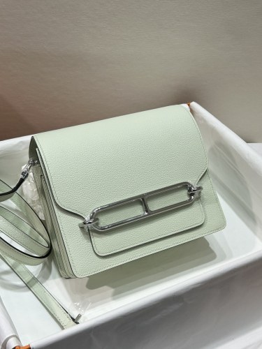  Handbags Hermes Roulis size:19 cm