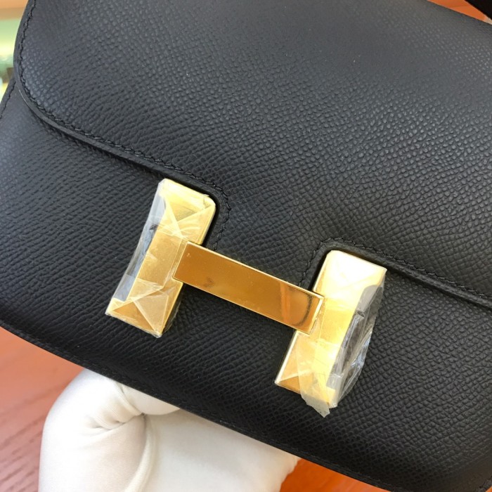  Handbags Hermes Constance size:18 cm