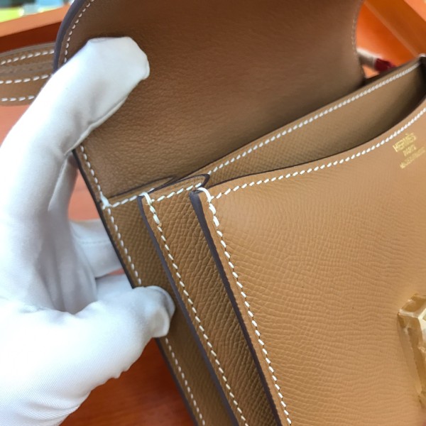  Handbags Hermes Constance size:18 cm