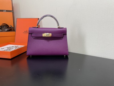  Handbags Hermes Kelly size:19.5 cm