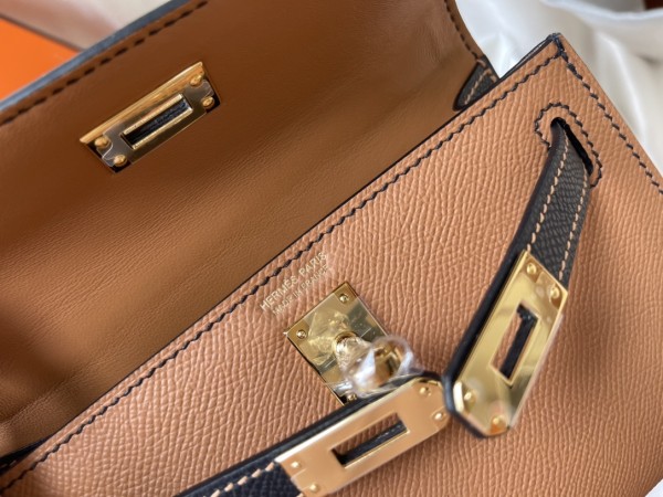 Handbags Hermes mini kelly  size:20cm