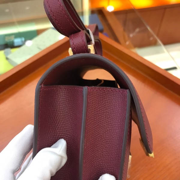  Handbags Hermes Constance  size:18 cm