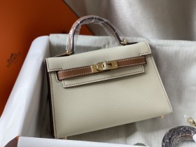  Handbags Hermes mini kelly  size:20 cm