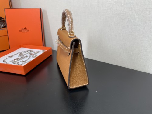  Handbags Hermes Kelly size:19.5 cm