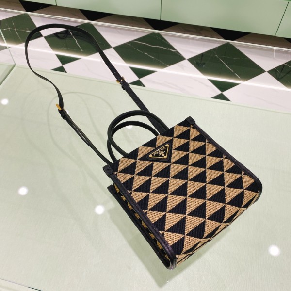 handbags prada 1BA355 size:19*6*17cm