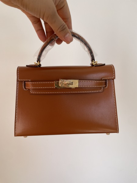  Handbags Hermes Kelly size:19.5 cm