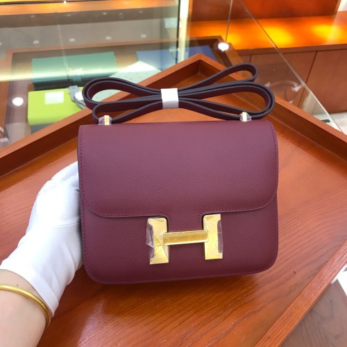  Handbags Hermes Constance  size:18 cm