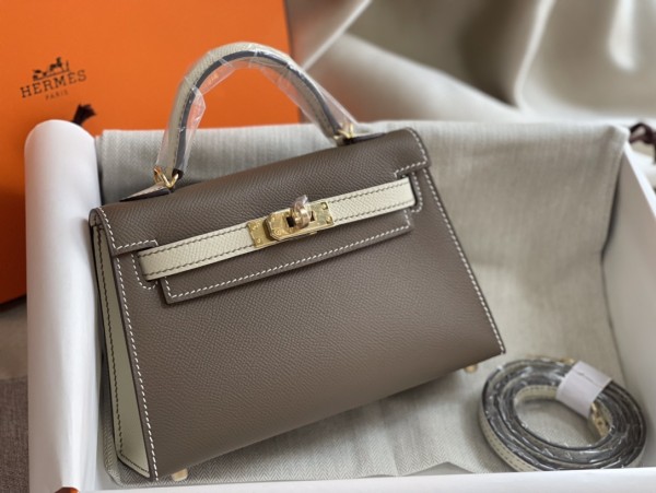 Handbags Hermes mini kelly size:20 cm