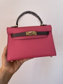  Handbags Hermes Kelly size:19.5 cm