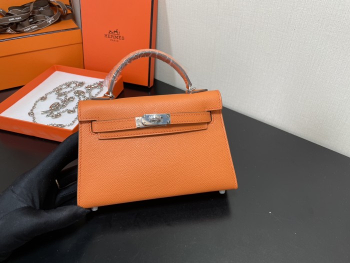 Handbags Hermes Kelly size:19.5 cm