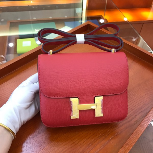  Handbags Hermes Constance  size:18 cm