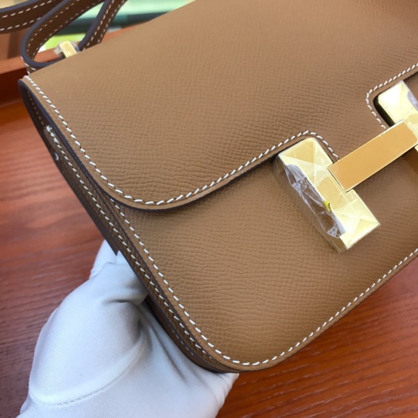  Handbags Hermes Constance size:18 cm