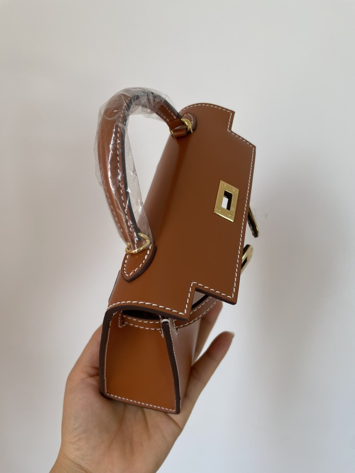  Handbags Hermes Kelly size:19.5 cm