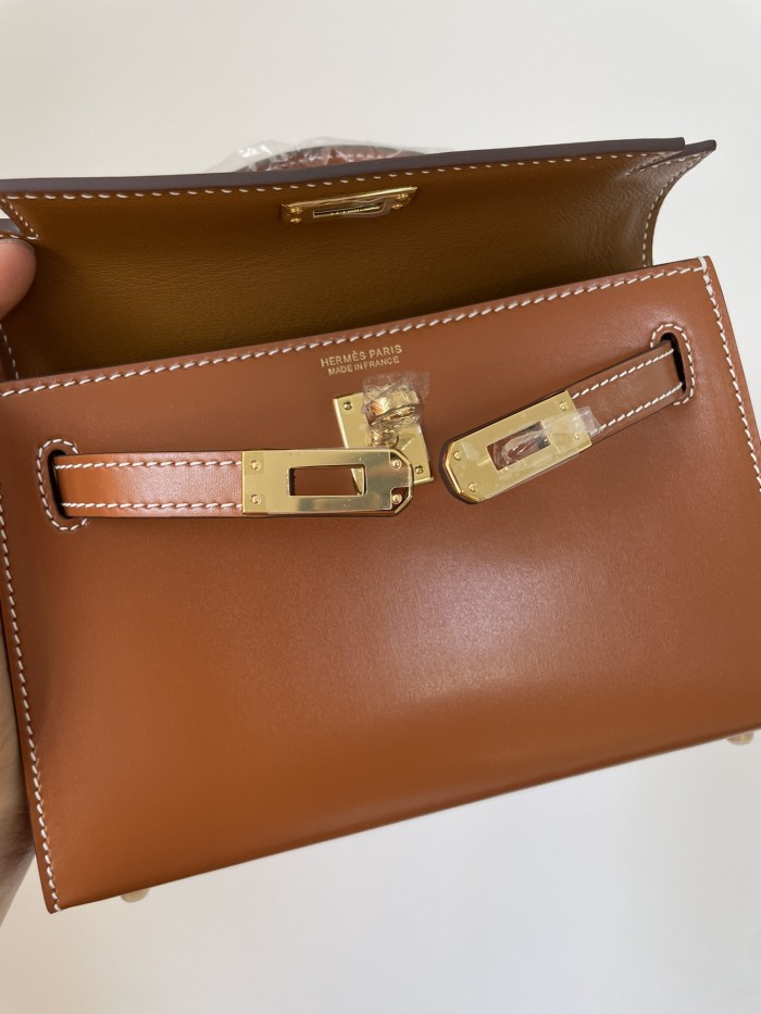  Handbags Hermes Kelly size:19.5 cm