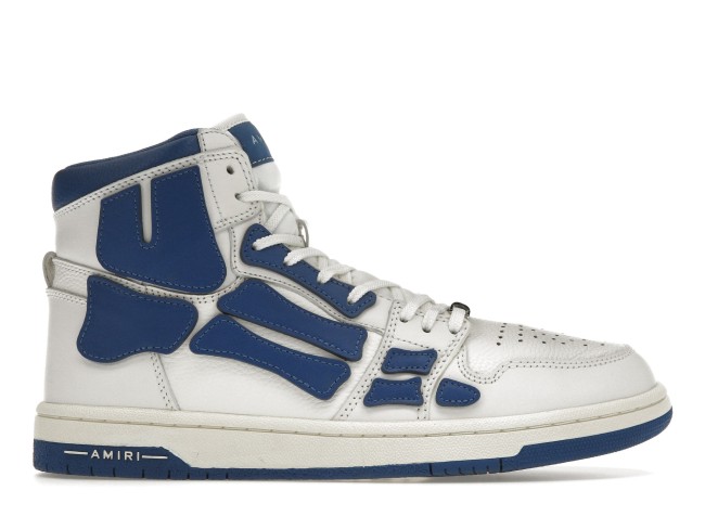 AMIRI Skel Panelled High Top White Blue