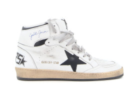 Golden Goose Sky-Star Leather White Black