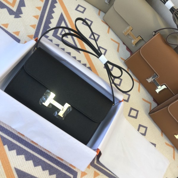  Handbags Hermes Constance  size:21.5×13×4 cm