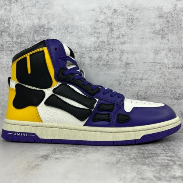 AMIRI Skel Top Hi Purple Gold Black White