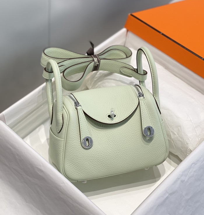  Handbags Hermes 𝑴𝒊𝒏𝒊 𝑳𝒊𝒏𝒅𝒚 size:19.5 -12.5cm