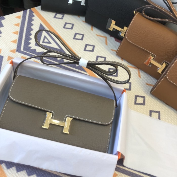  Handbags Hermes Constance  size:21.5×13×4 cm