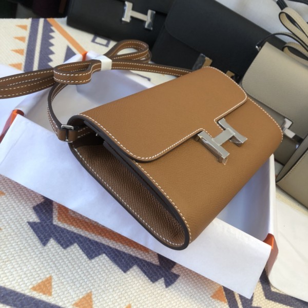  Handbags Hermes Constance  size:21.5×13×4 cm