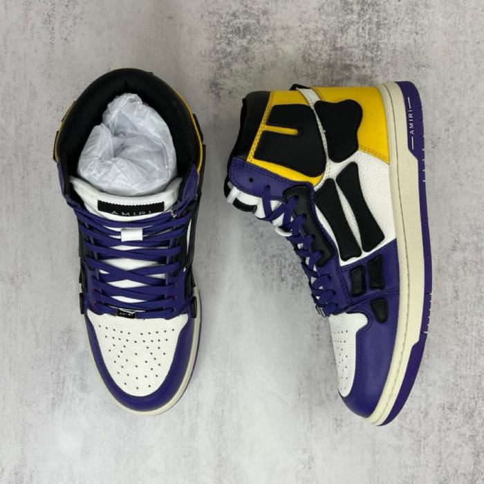 AMIRI Skel Top Hi Purple Gold Black White