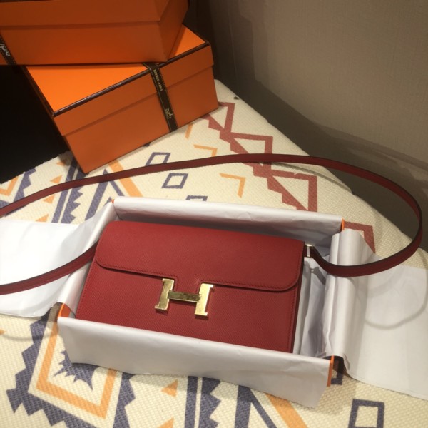  Handbags Hermes Constance  size:21.5×13×4 cm