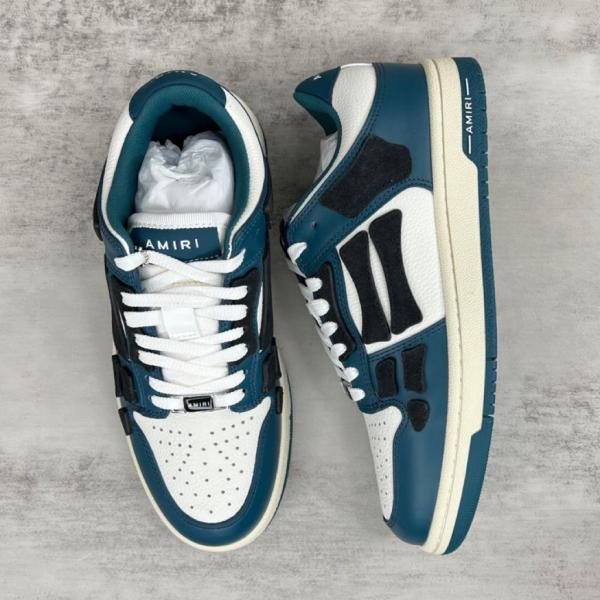 AMIRI Skel Top Low White Navy Blue Black