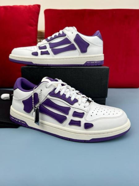 AMIRI Skel Top Low White Purple