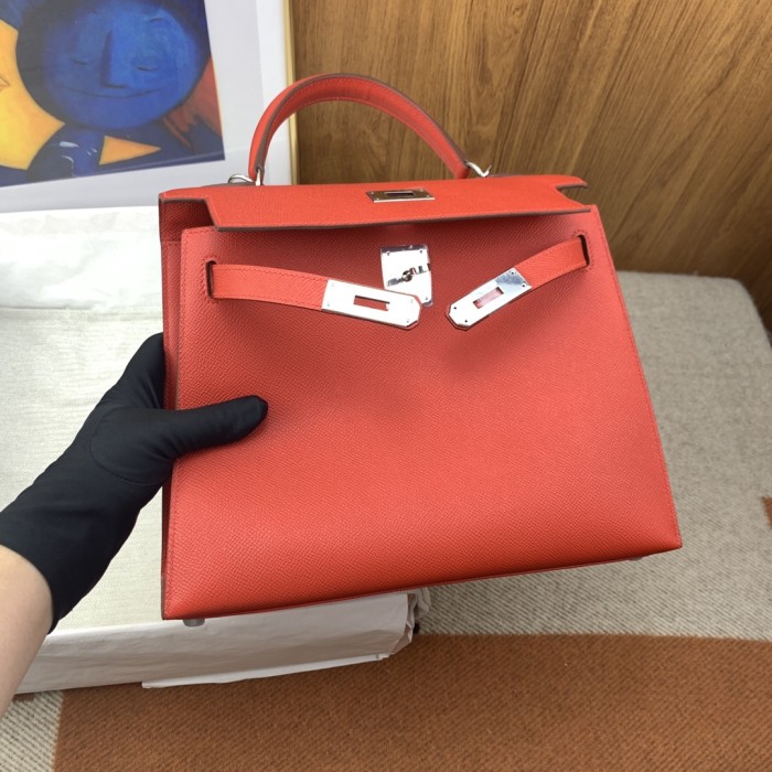  Handbags Hermes Kelly size:28 cm