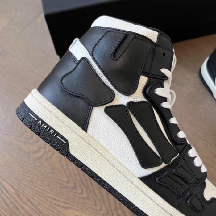 AMIRI Skel Top Hi Black White