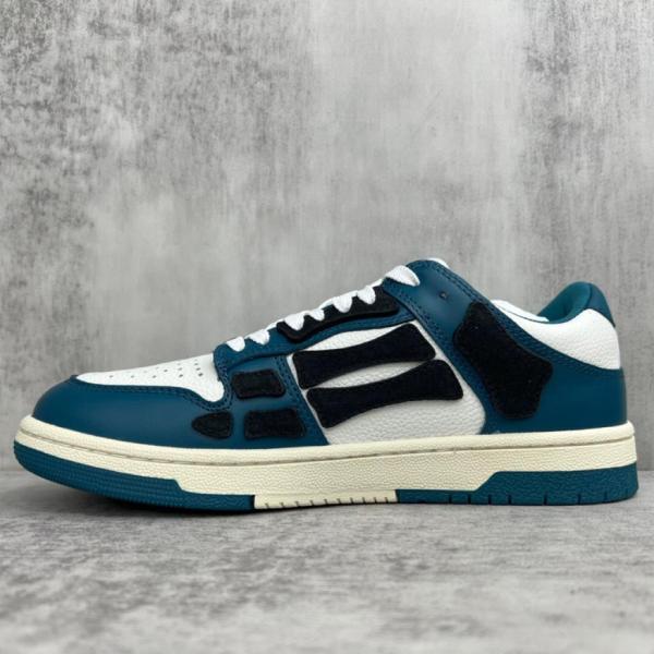 AMIRI Skel Top Low White Navy Blue Black